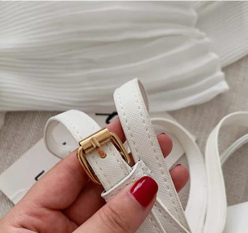 Moderne skuldertaske i platin