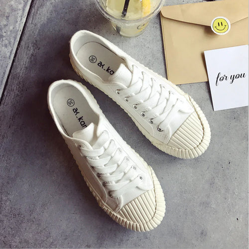 Breathable Canvas Biscuit Shoes