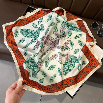 Vintage Silk Scarf - French Style 70cm Square Scarf