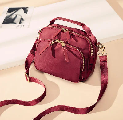 Vandtæt nylon crossbody-taske, Oxford-skuldertaske