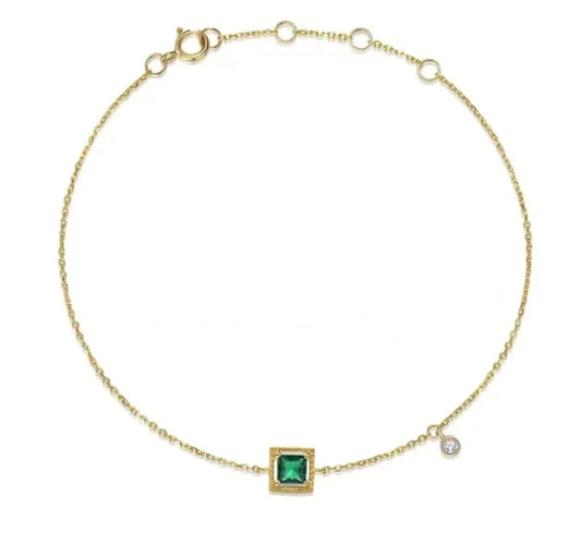 Zirca Firkantet Armbånd