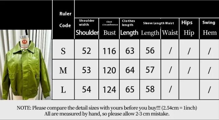 Green Faux Leather Jacket