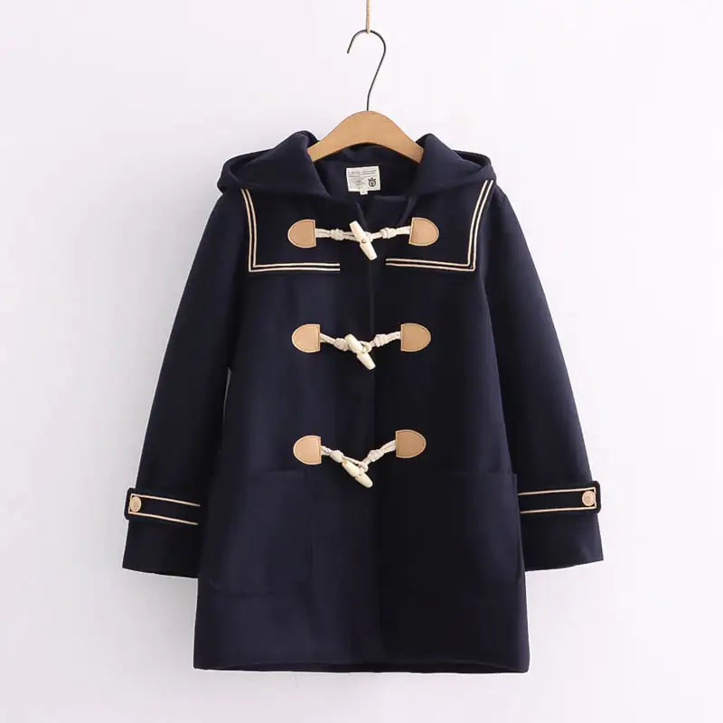 Cute Hooded Loose Fitting Jacket