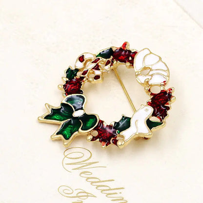 High-Quality Cartoon Christmas Brooch Set