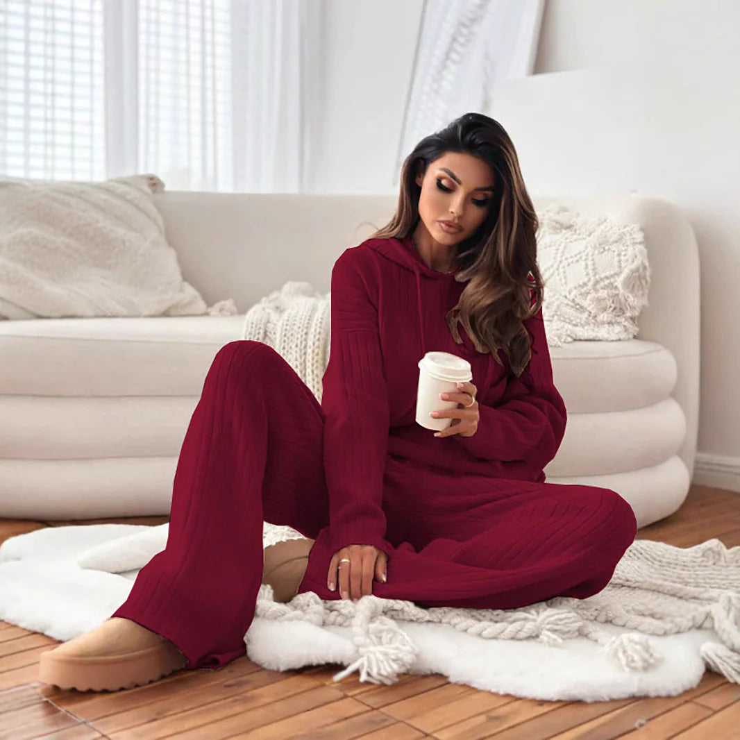 Chic Autumn-Winter Hoodie Lounge Set