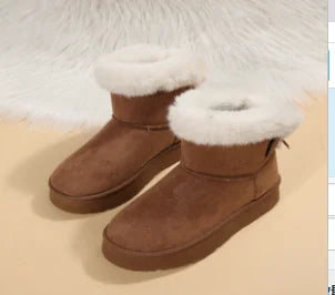 Women's Suede Winter Boot - Non-Slip Warm Design (One Pair)