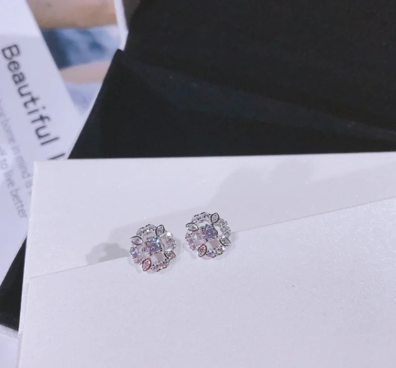 Hollow Flower Stud Earrings