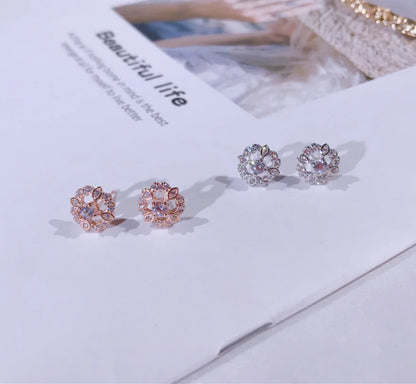 Hollow Flower Stud Earrings