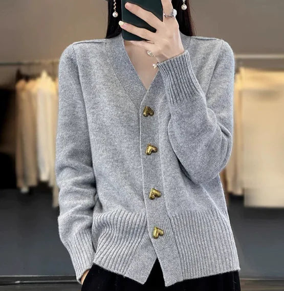 Estelle Women's Casual Winter Flat Knit Cardigan (One Piece)