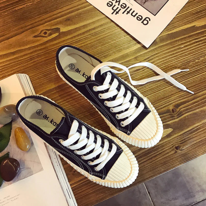 Breathable Canvas Biscuit Shoes