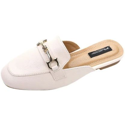 Women's Summer Backless Slippers 2023 Fashion Flat Sandals