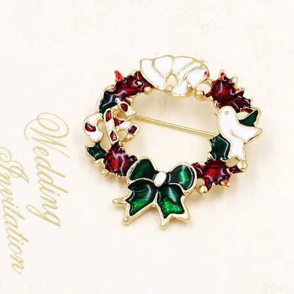 High-Quality Cartoon Christmas Brooch Set