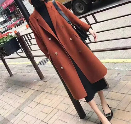 Chic uldblandingsfrakke