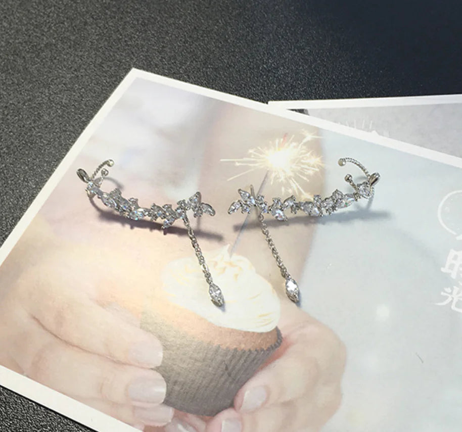 Crystal Tassel Earrings