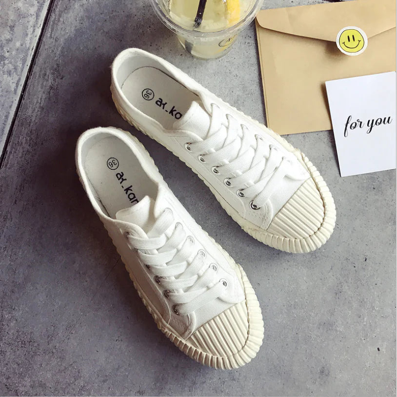 Breathable Canvas Biscuit Shoes