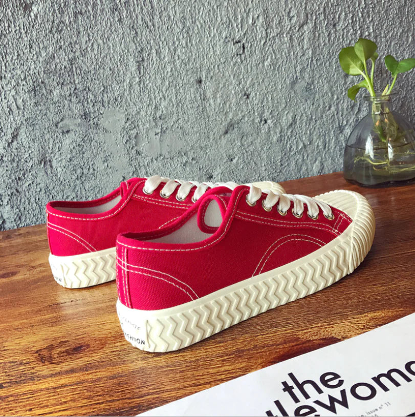 Breathable Canvas Biscuit Shoes