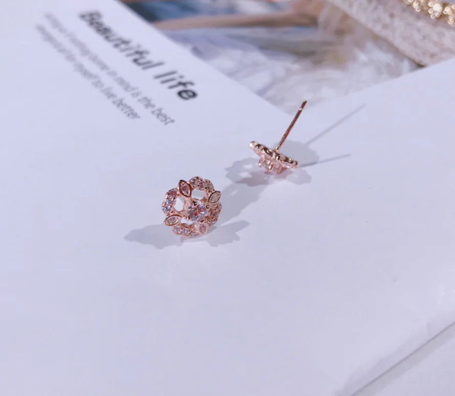 Hollow Flower Stud Earrings
