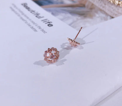 Hollow Flower Stud Earrings